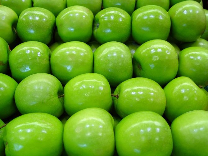 Traitement des pommes avant stockage