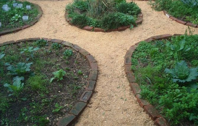 Couvrir la sciure de bois entre les lits du jardin ou de la datcha permet de se déplacer sur le terrain même après les jours de pluie.